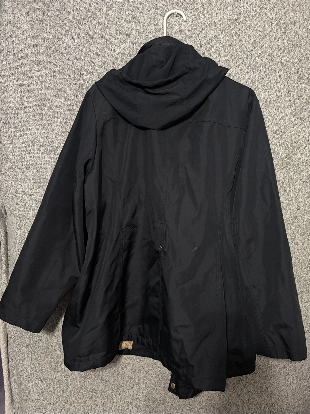 Michael Kors Black Utility Jacket with Gold-Tone Hardware